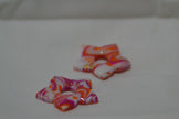 Rose blanc & orange