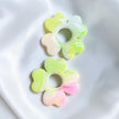 Pampilles : vert pastel, rose