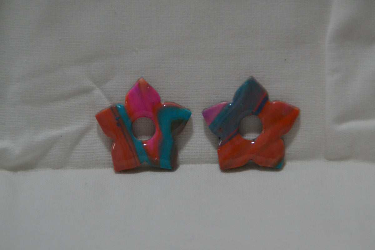 Rose rouge & bleu