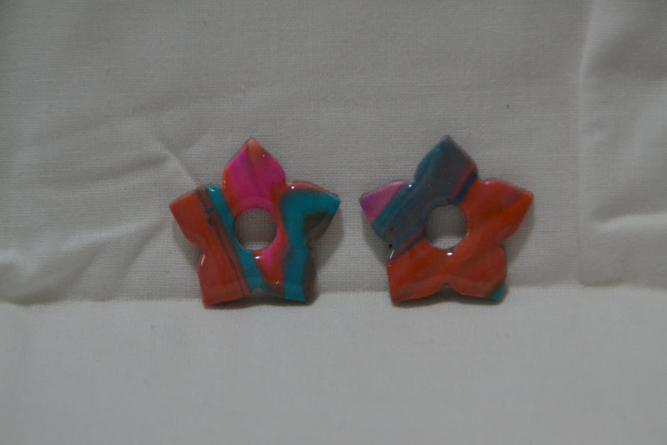 Rose rouge & bleu