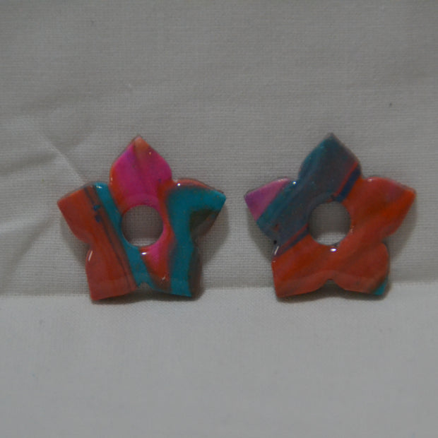 Rose rouge & bleu